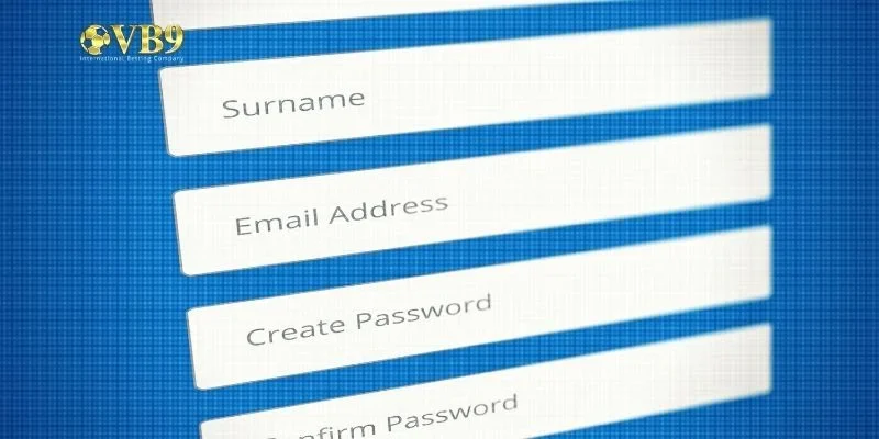 Biểu mẫu đăng ký VB9 với thiết kế rõ ràng, dễ thao tác trên mọi thiết bị