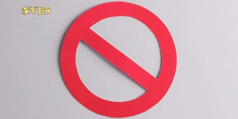 Hành vi bị cấm với các biểu tượng cảnh báo trực quan