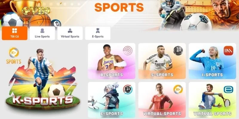 Thể thao trực tuyến tại VB9 với tỷ lệ kèo động, trực quan